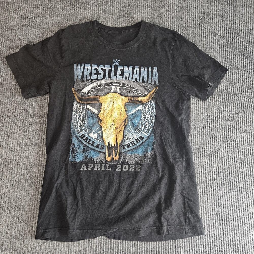 WrestleMania Shirt Mens Large Dallas Texas April 2022 WWE Wrestling Event Tee